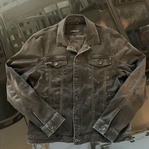 John Varvatos U.S.A Black Denim Jacket  Size Large *MENS*